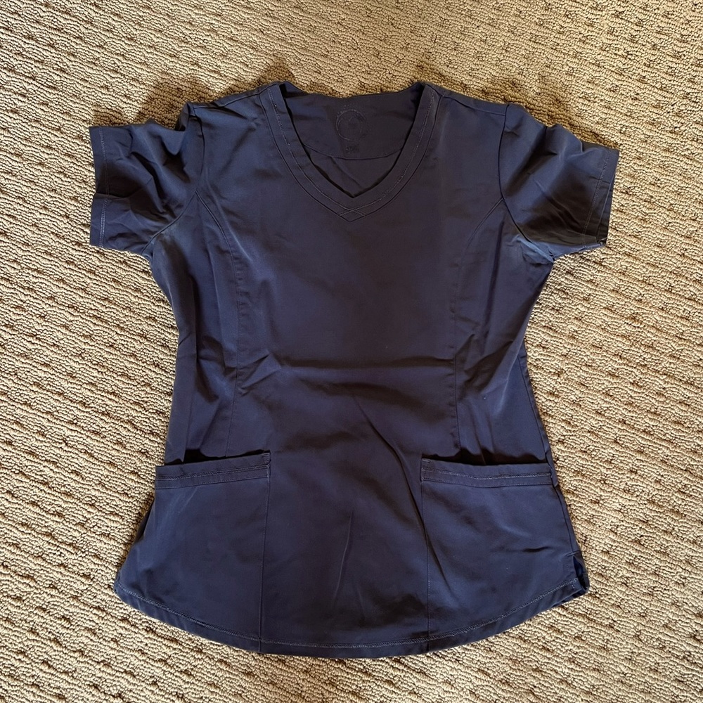 Scrubletics Grey Scrub Top S